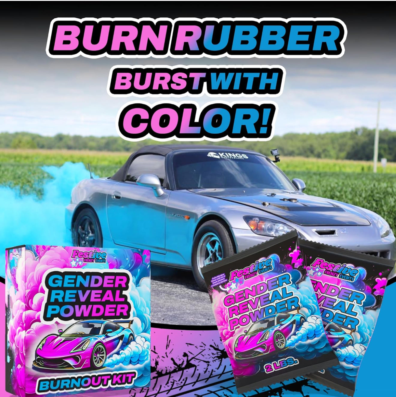 Gender Reveal Burnout Kit